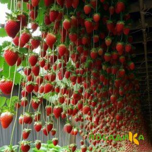 Клубника ампельная Анастасия купить по цене от 370р. в интернет-магазине «Посадика» с доставкой почтой в в Фатеже и по всей России – [изображение №1].